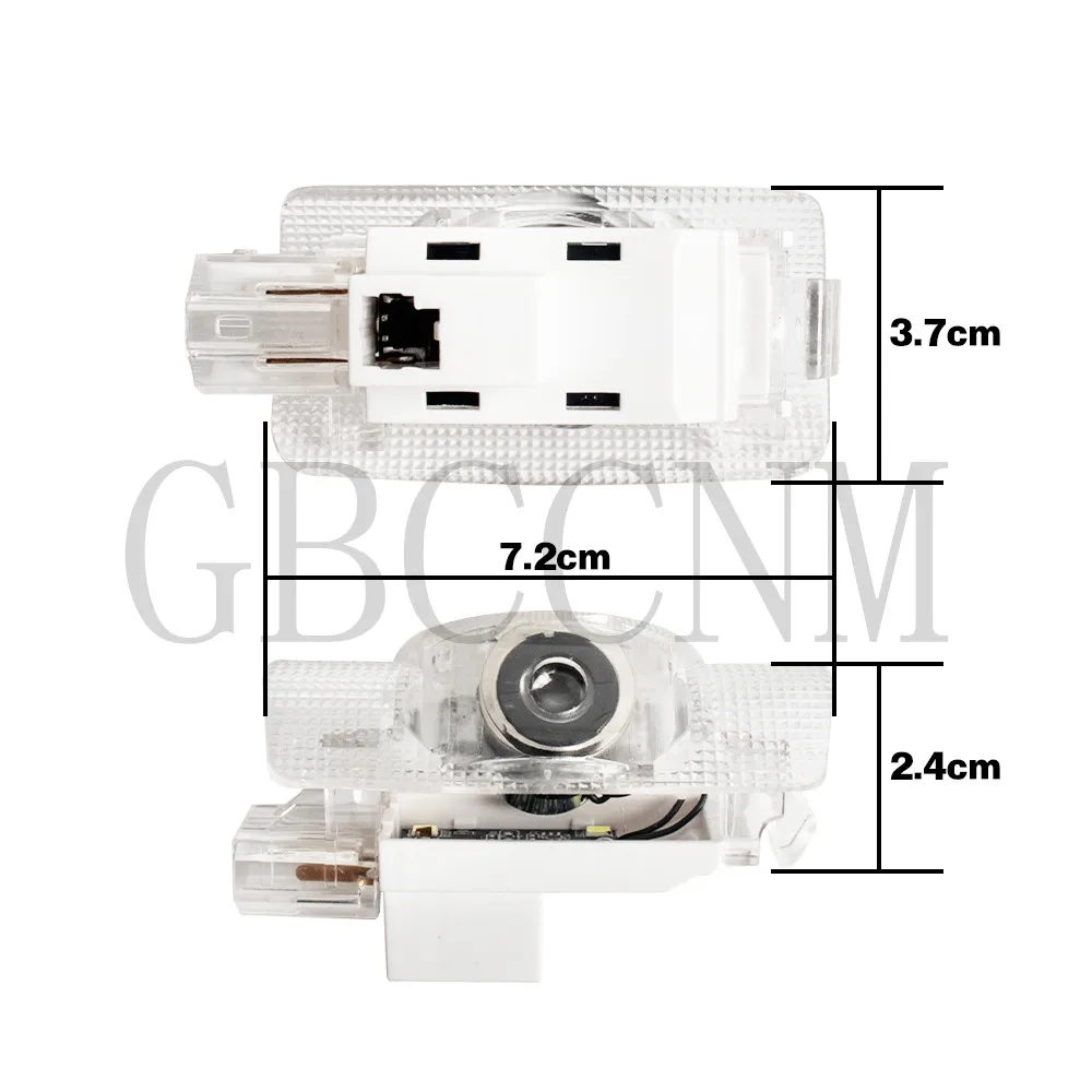 Emitting Color: WHITE - LED Car Ghost Shadow Welcome Door Light Bulbs Accessories For LEXUS RX300 RX330 RX350 RX400h RX450h ES250 ES300 ES300h ES330