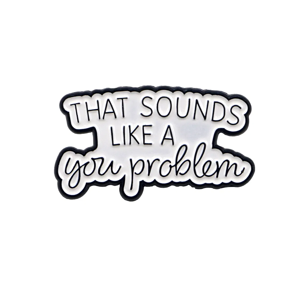 Metal color: Light Yellow Color, Main Stone Color: MULTI - Quotes Enamel Pins Cartoon Women's Brooches Men Lapel Pins Letters Badge on Backpack Costume Accessories Phrase Jewelry Gifts