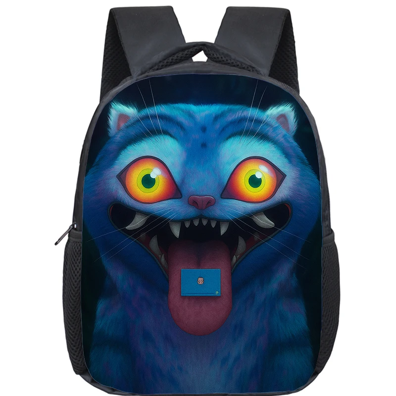 Color: Yellow - KPop Demon Hunters School Bags 12inch Lightweight Children Backpack Girls Boys Orthopedic Kids Book Bags Back To School Mochilas