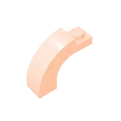 Color: Light  Blue - MOC PARTS GDS-719 BRICK W. BOW 1X1X2 compatible with lego 6005 92903 children's toys Assembles Building Blocks Technical