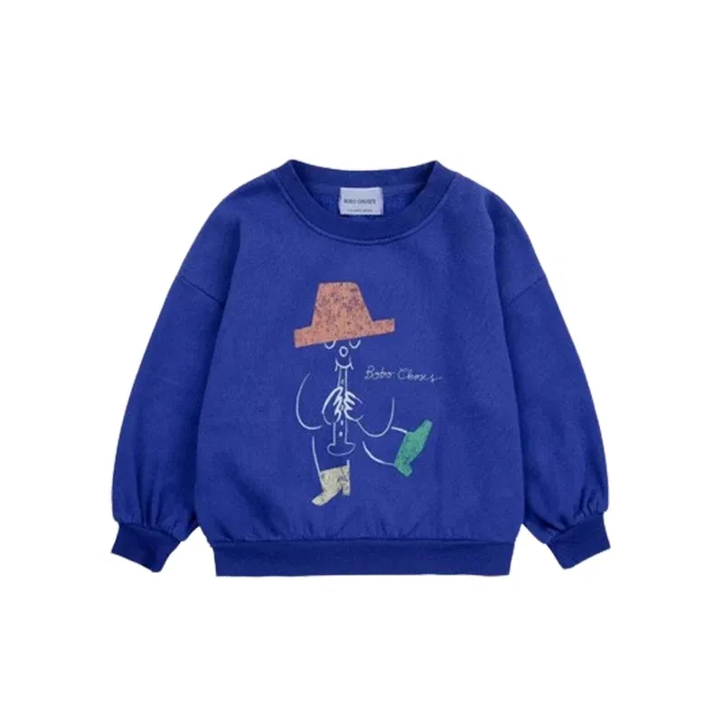 Color: green, Kid Size: 4 - Children's Spring Autumn Hoodie Cartoon Print Unisex Sweatshirt European Style Top for Boys And Girls