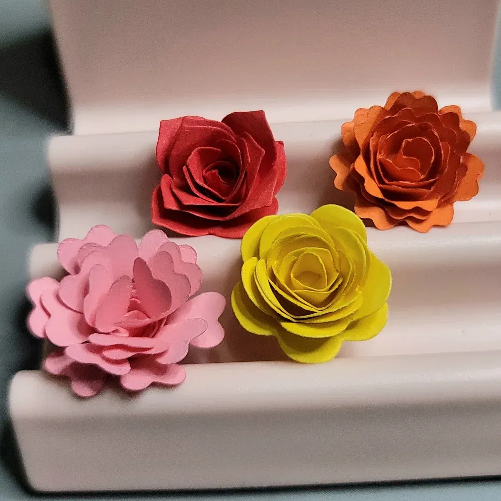 Color: light green, Size: S, Ships From: CHINA - 6 Styles Spiral Flower Metal Cutting Dies Scrapbook Embossing Circle Die Cuts Album DIY Craft Cutting Die 2023 New