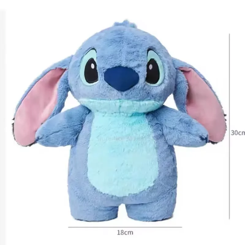 Color: WHITE - Authentic Disney] Stitch Plush Doll Stuffed Soft Toy Car Pillow Comfort Toy Kids Christmas Birthday Gift