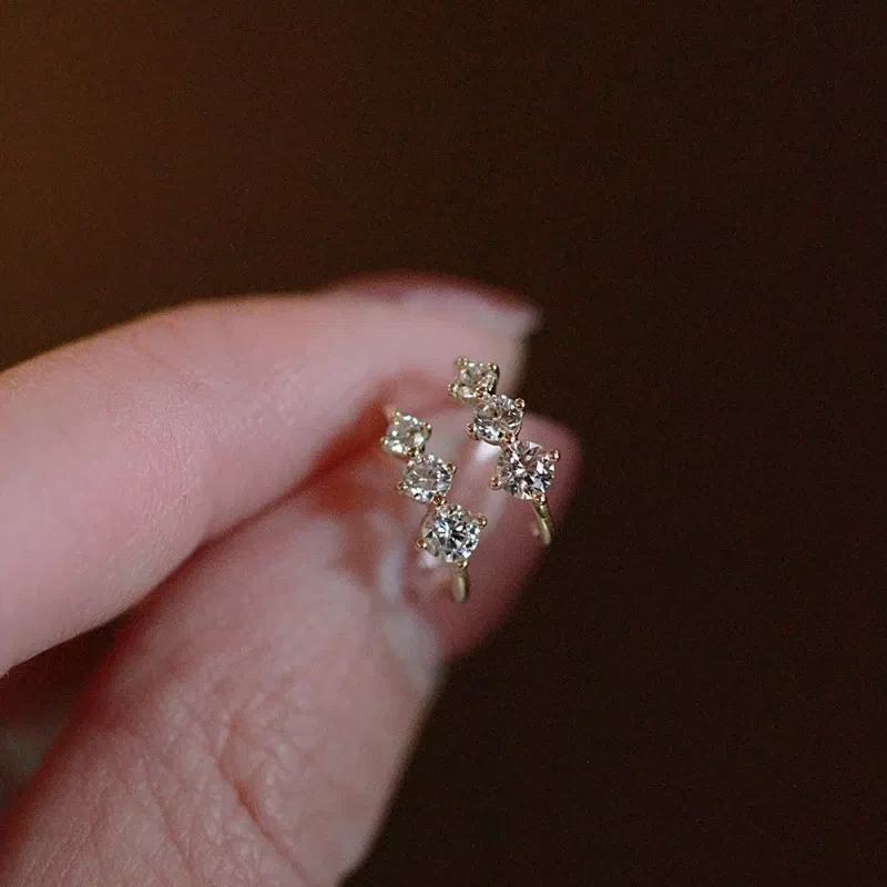 Jkeli Read100% 925 Sterling Silver Water Drop Shape Earrings for Women Simple Temperament Ins Retro Jewelry Party Birthday Gifts