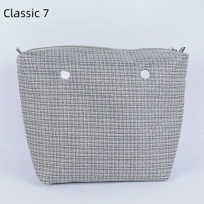 Color: Pink - TANQU Classic Mini linen canvas organizer fabric inner lining Insert for Obag Mini O Bag Women's Handbag Accessory