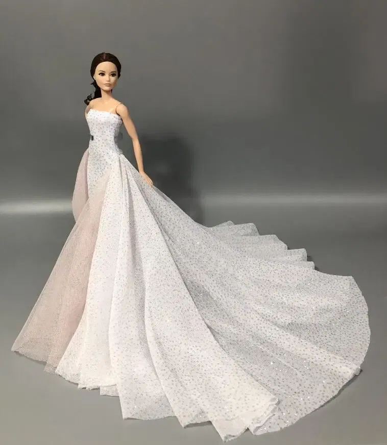 Color: Orange - fashion outfits Collector's Edition case for barbie wedding dress Doll clothes Princess Cute Birthday Children's Day Gift Girl