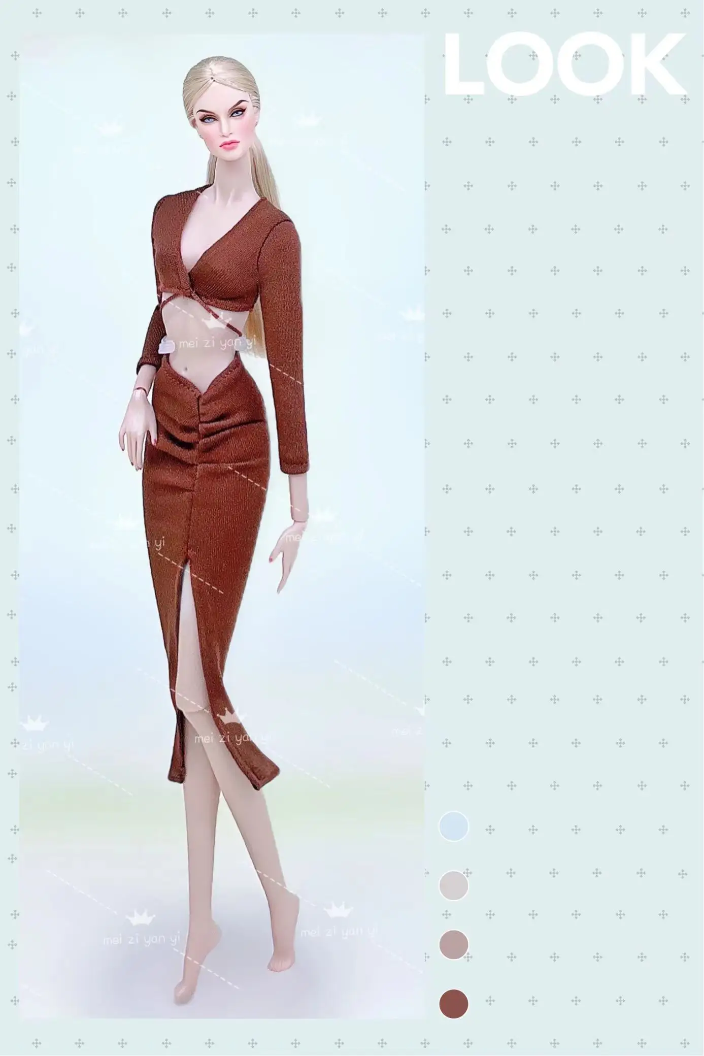 Color: Orange - fashion outfits Collector's Edition case for barbie wedding dress Doll clothes Princess Cute Birthday Children's Day Gift Girl