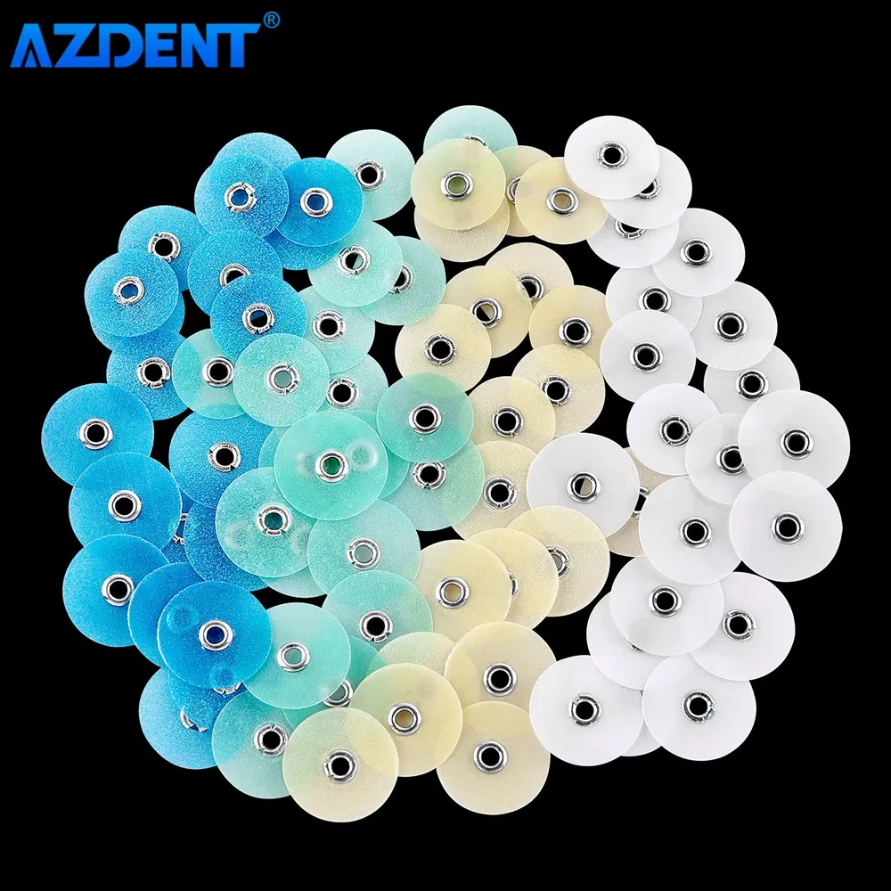 Color: GRAY, Ships From: CHINA - AZDENT 10 Boxes Dental Polishing Discs Polishing Pad Gross Reduction Contouring Mandrel Stripes Set Dentistry Tools 80/40pcs/Box