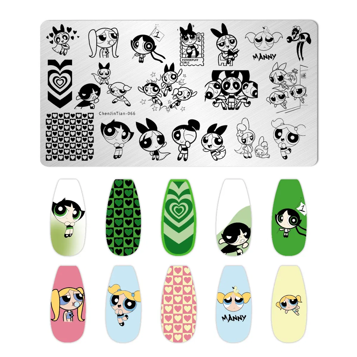 Color: GRAY, Ships From: CHINA - 1PC Cute Animal Nail Stamping Plates Cartoon Character polish Nail Stamp Nail Art Template Image Plate Art stencils For Stamping
