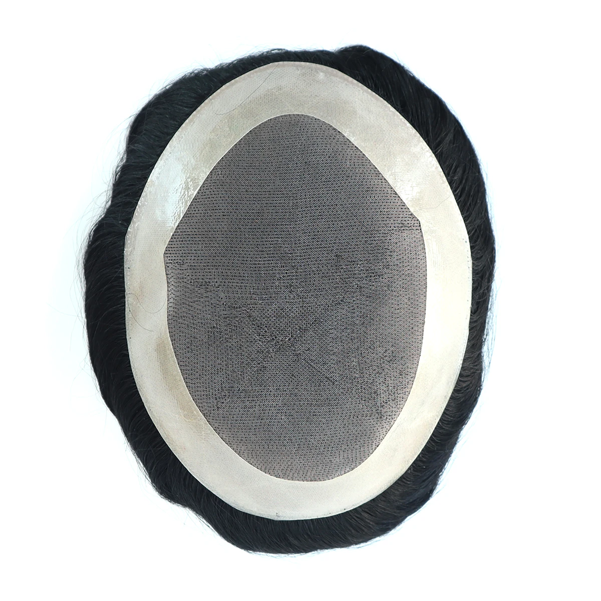 Toupee Color: 1b#, Toupee Density: 130%, Length: 6 inches, Ships From: CN, Toupee Size: 5x7, Toupee Design: free - Hywel 6 Inches Fine Mono Men Toupee Hair Men's Capillary Prosthesis Men's Wigs Replacement System Hair Natural Black Hair Units