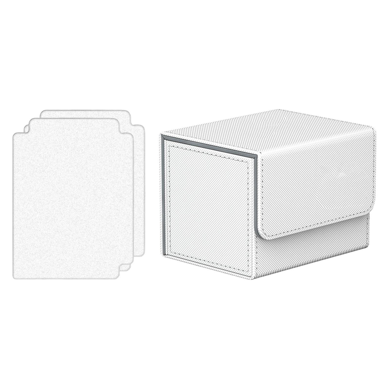 Color: Black - Card Deck Box Collectible Cards Container with Magnetic Closure Card Deck Storage Box for Sports Cards Trading Card Games