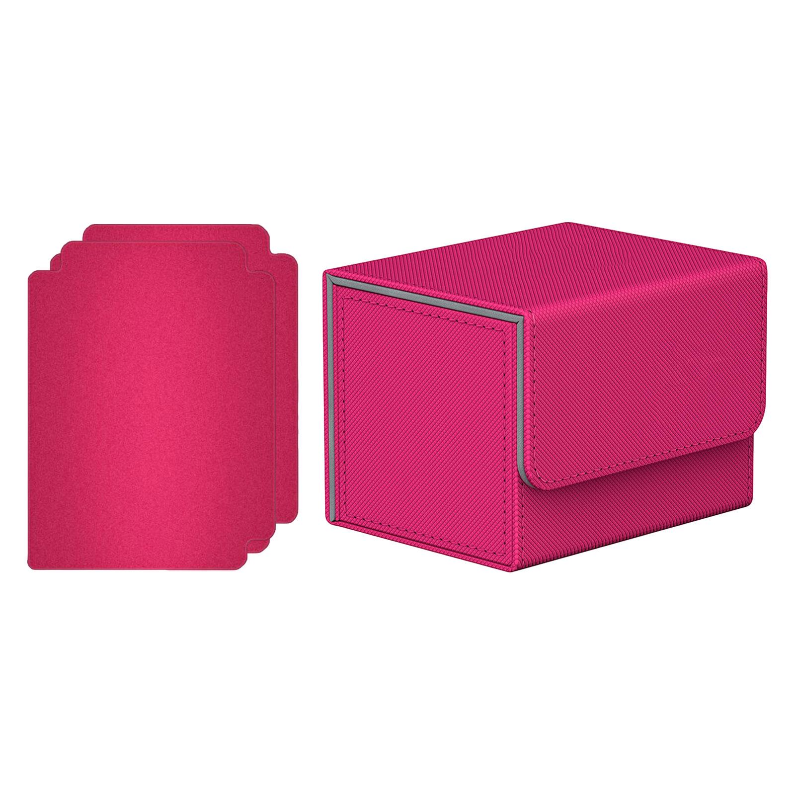 Color: Black - Card Deck Box Collectible Cards Container with Magnetic Closure Card Deck Storage Box for Sports Cards Trading Card Games