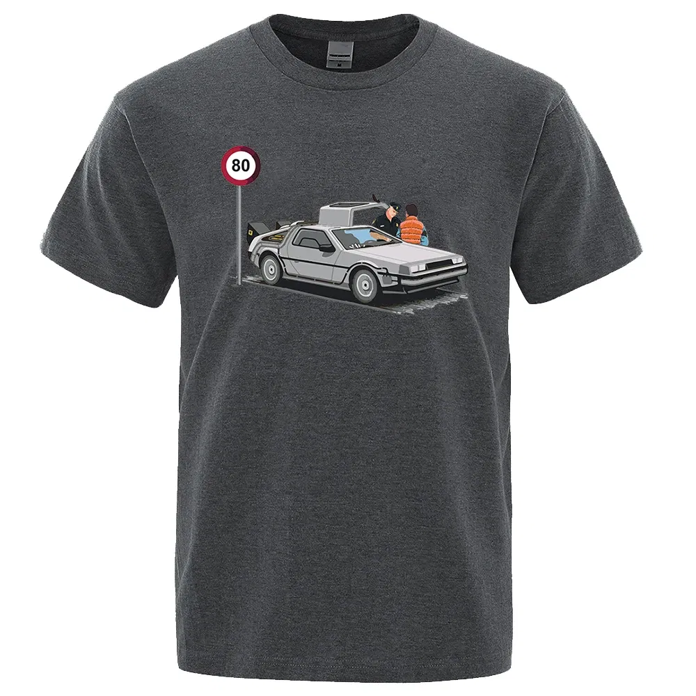 Color: Pink, Size: L - I Was Caught Speeding Funny Printed T-Shirts Men Fashion Casual Short Sleeves Loose Oversized T Shirt Breathable Cotton Tees