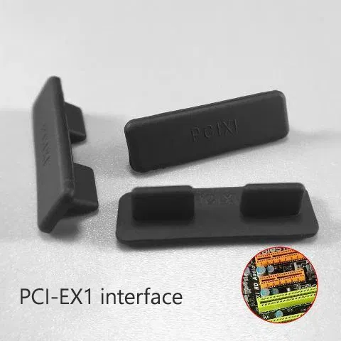 Color: Pink - Slot Dust Plug Desktop Board Dust Plug Silicone Interface Case Anti-Oxidation Rust Motherboard Anti-dust Cover Dustproof Plug