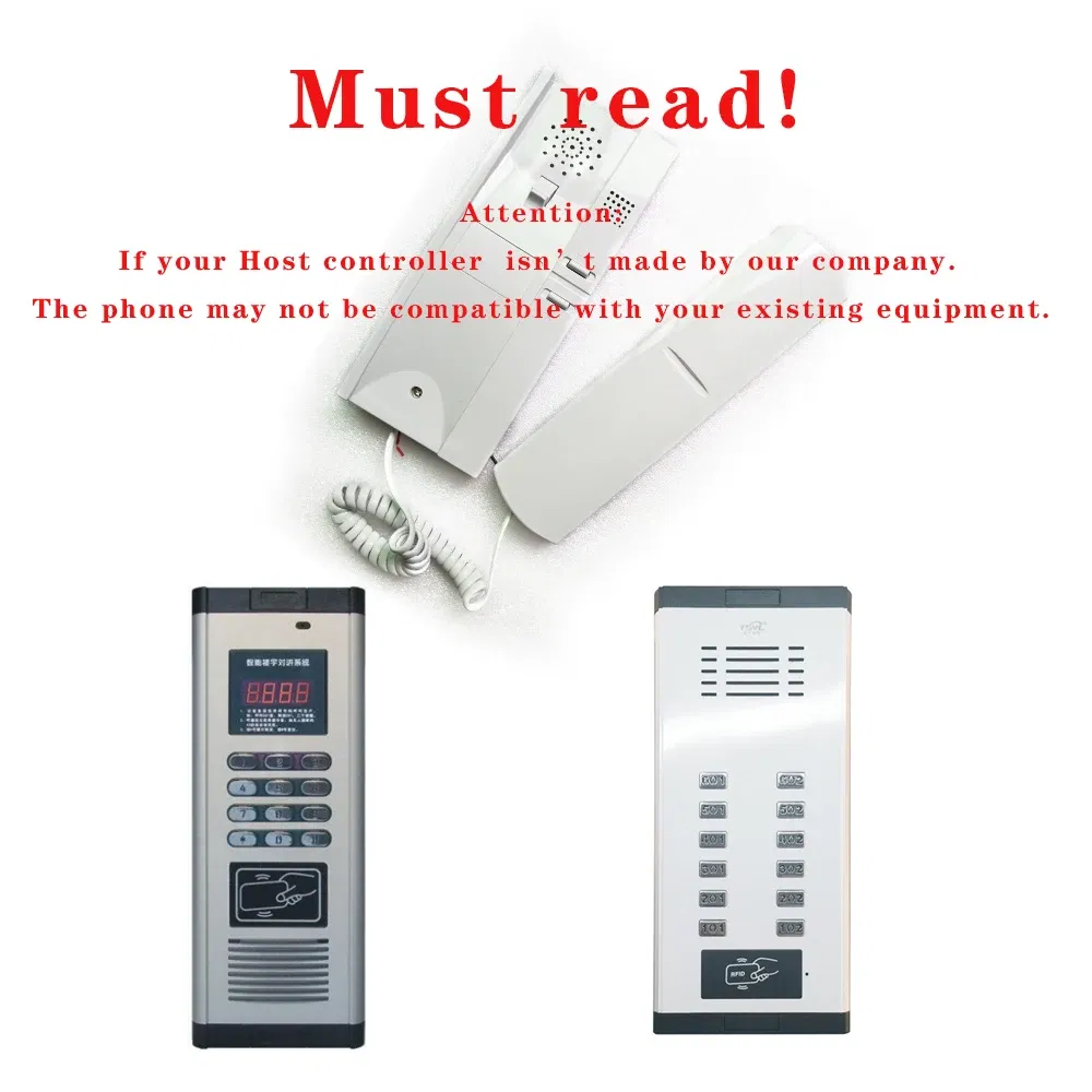 Color: black - Building Intercom System Extension/non Vsual Doorbell Indoor Machine Phone Or Decoder