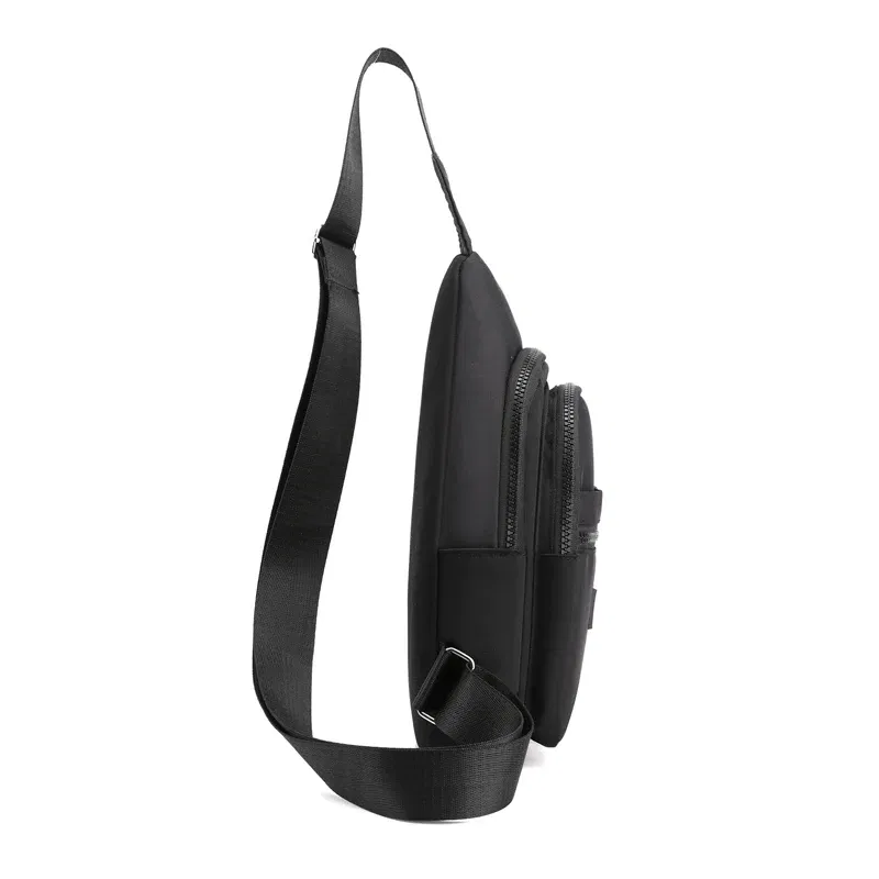 Color: Clear - Women's Chest Bag Pure Color Nylon Women's Bag Good Quality Shoulder Bag Casual Women's Crossbody Bag Fashion Female Bag