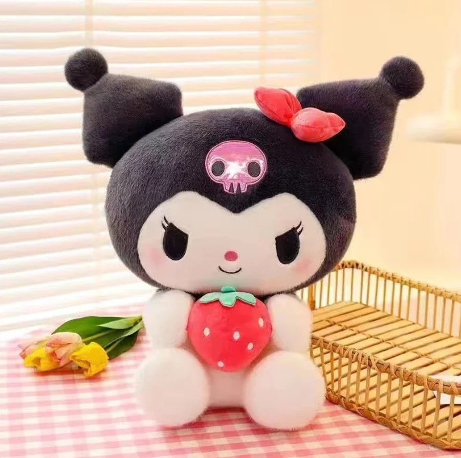 Color: Multicolor - Sanrio Kuromi Plush Toy30cm Cinnamoroll Melody Stuffed Doll Comfortable And Soft Plush Toy Valentine's Day Child Birthday Gift