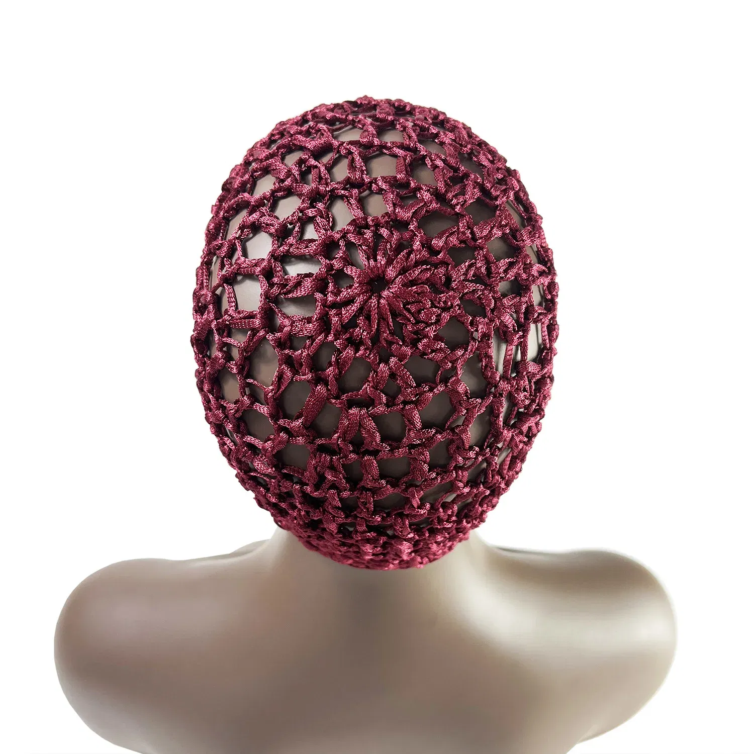 Color: Military Green - Womens Mesh Hair Net Crochet Cap Stylish Bar Hair Net Hand-crocheted Silk Mesh Hair Accessories Hats Turban Night Cover  Beanie