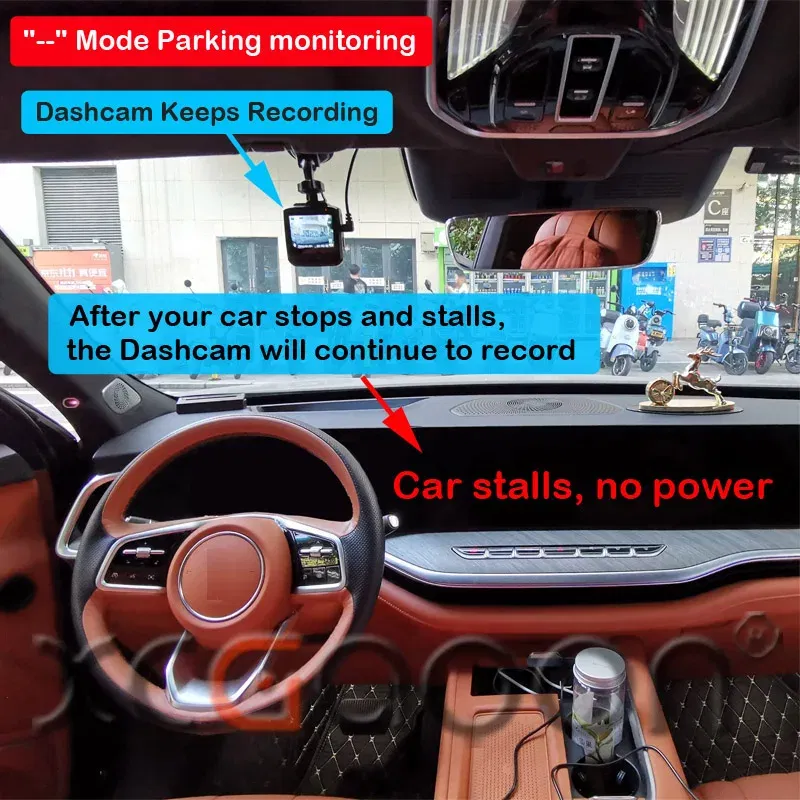 Color Name: WHITE - XCGaoon 24Hours Car OBD Hardwire Kit With Mini Mico USB Port 5V 3A Charging Cable For XiaoMi 70Mai YI 360 Dash Cam DVR