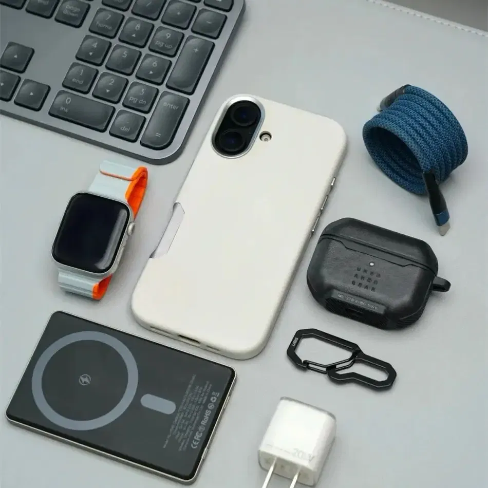 Color: SKY BLUE, Material: Vinyl - Aluminium Camera Button For iPhone 16 Pro Max Case Solid Leather Alloy Len Magnetic Wireless Charge Shockproof Cover For Magsafe