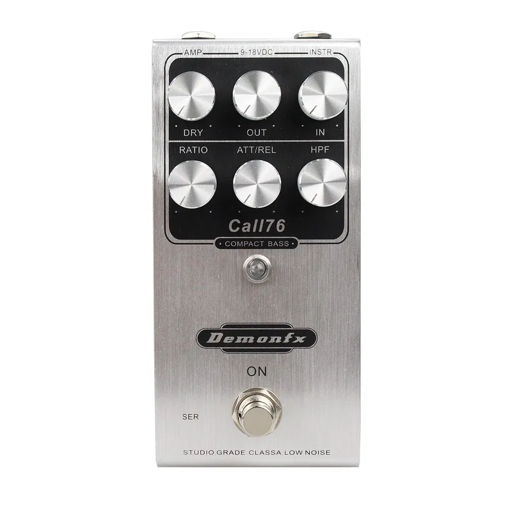Color: Chrome - Demonfx High quality Guitar Effect Pedal Wah Distortion Overdrive Delay Reverb Compressor Booster Pedal