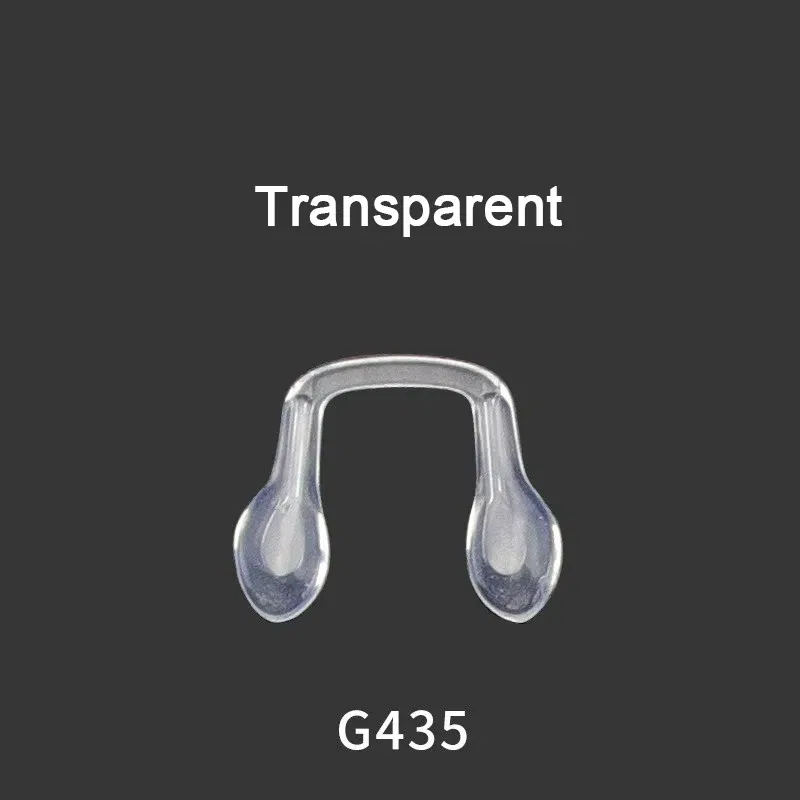 Color: black - 1pair Silicone U Shape Nose Pad Arm Eyeglasses Anti Slip Accesssory