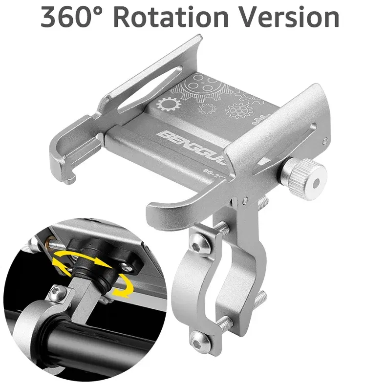 Color: Sky Blue - Untoom Motorcycle Scooter Phone Mount Stand Bicycle Holder Aluminum Alloy Adjustable Bike Phone Bracket Cycling Accessories