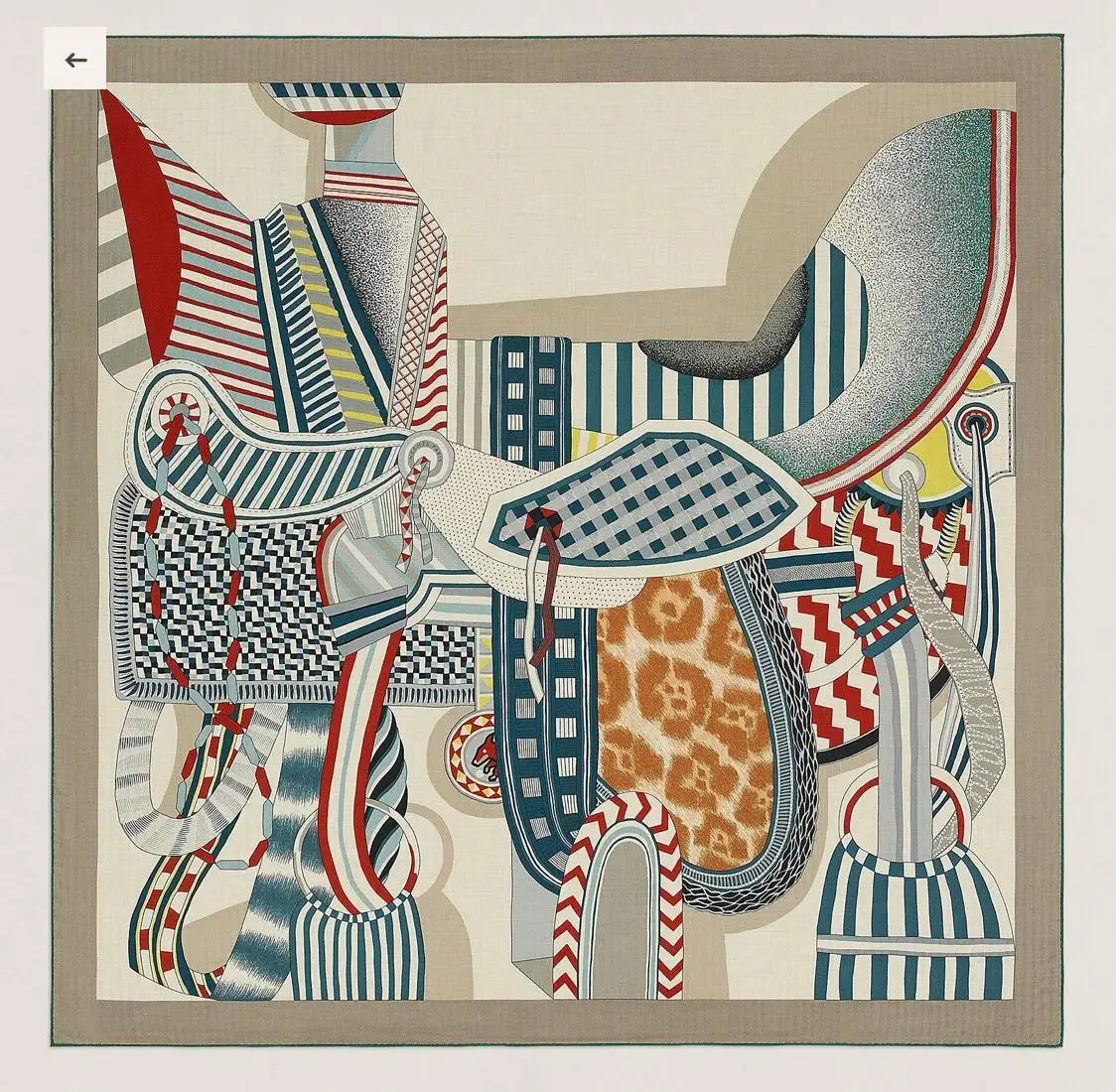 Color: Beige - This Super Beautiful Saddle Print Silk Scarf Is A Hand-curled Twill Scarf/scarf/shawl Made with The Most Advanced Technology.