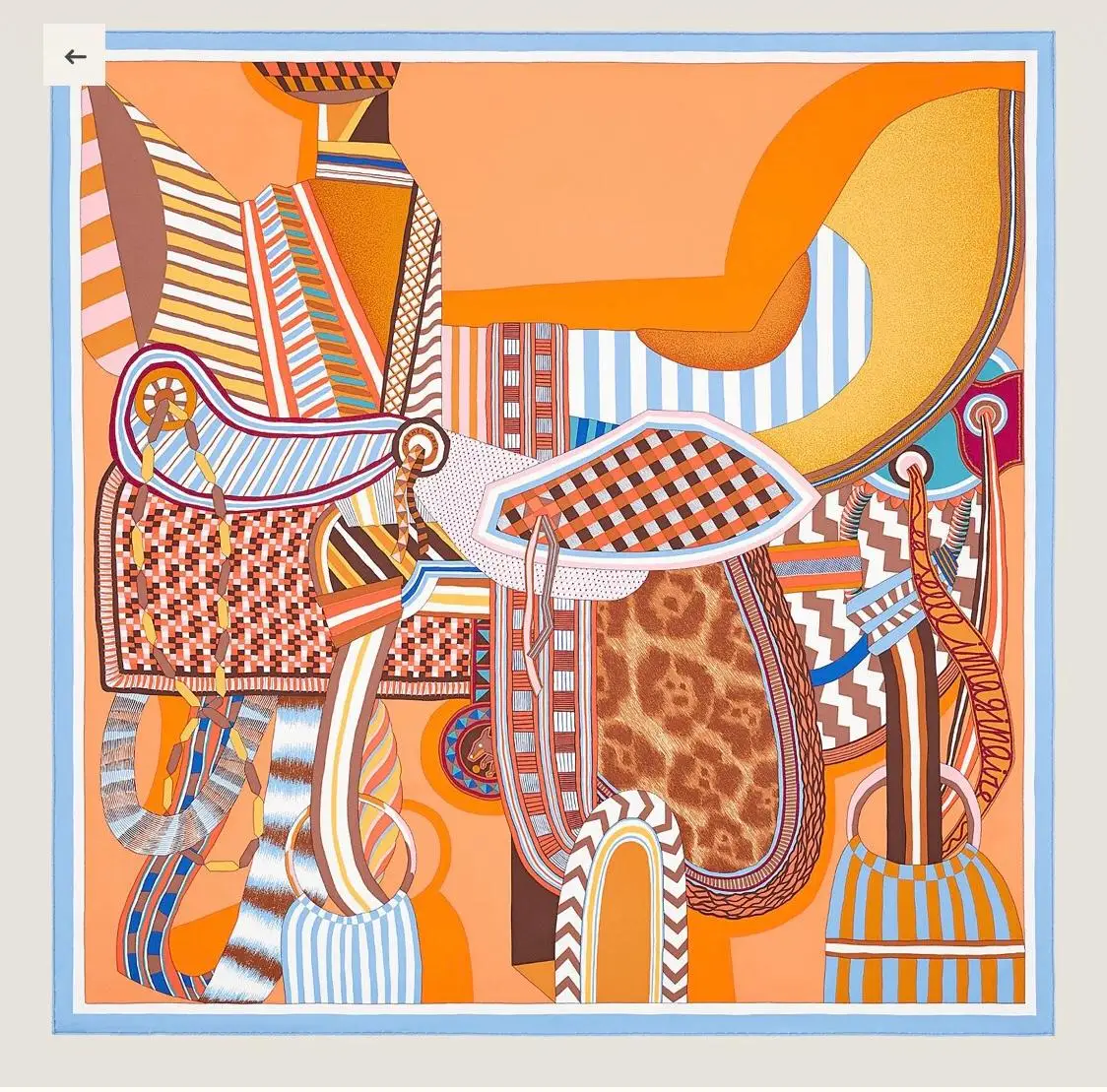 Color: Beige - This Super Beautiful Saddle Print Silk Scarf Is A Hand-curled Twill Scarf/scarf/shawl Made with The Most Advanced Technology.