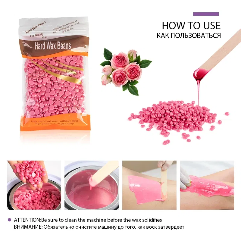 Color: Red - 200ML Wax Heater Machine For Hair Removal Wax-Melting Pot Body Hair Remove With Packaging Box Waxing Kit Hair Removal Machine