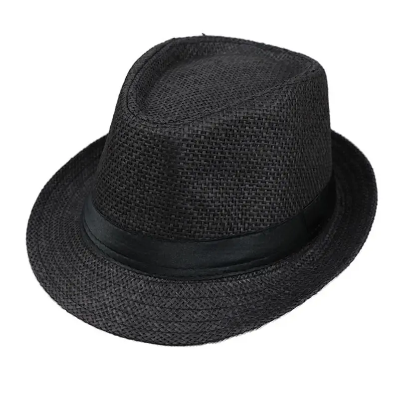 Color: Green - Children Kids Summer Beach Straw Hat Panama Breathable Hat Large Brim Outdoor Breathable Hats Girls Boy Sunhat