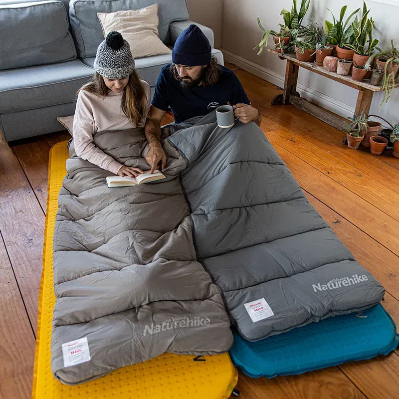 Color: Light Grey, Ships From: CHINA - Naturehike Sleeping Bag Lightweight Waterproof Sleeping Bag Outdoor Camping Sleeping Bag Ultralight Cotton Winter Sleeping Bag