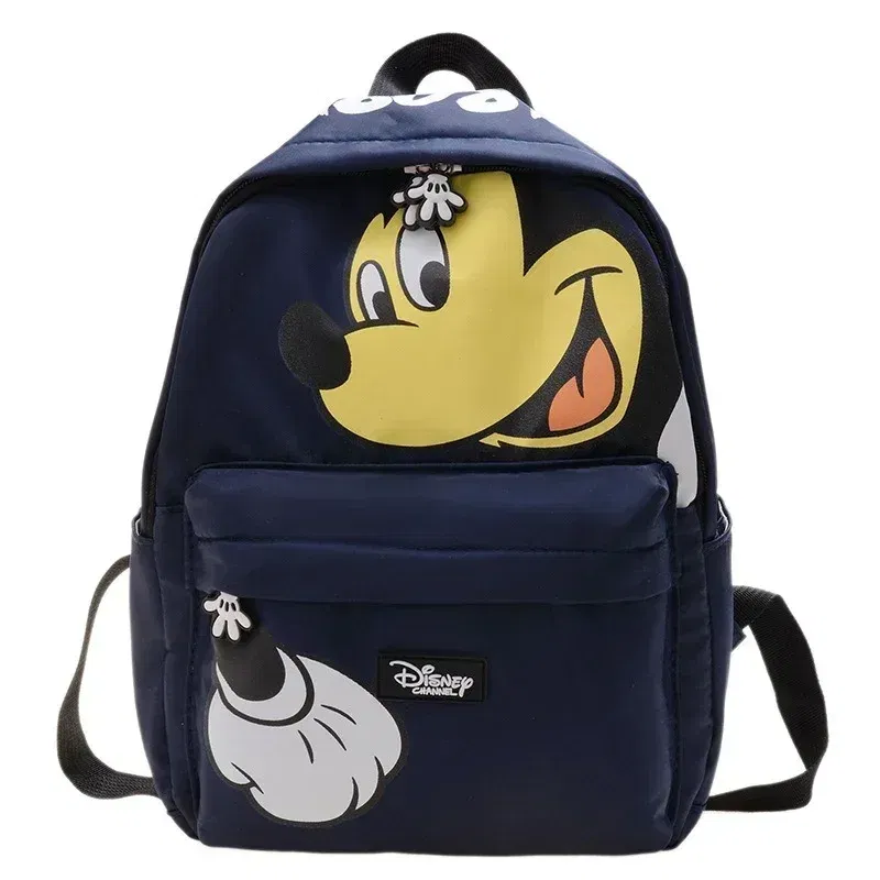 Color: Brown - Disney Cartoon Donald Duck Children's Backpack Cute Mickey Mouse Kindergarten Boys Girls Backpacks School Bags Children's Gifts