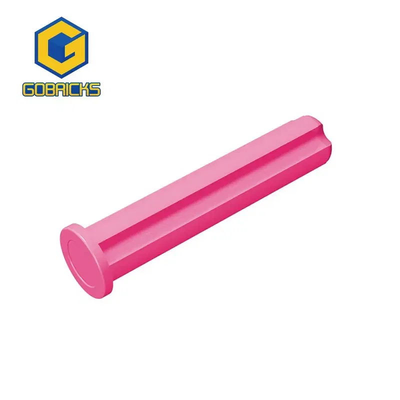 Color: Yellow - Gobricks 10PCS  24316 Axle 3L with Stop Bricks Collections Bulk Modular GBC Toys For Technical MOC DIY Building Block Compatible