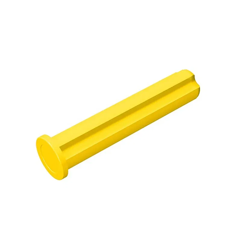 Color: Yellow - Gobricks 10PCS  24316 Axle 3L with Stop Bricks Collections Bulk Modular GBC Toys For Technical MOC DIY Building Block Compatible