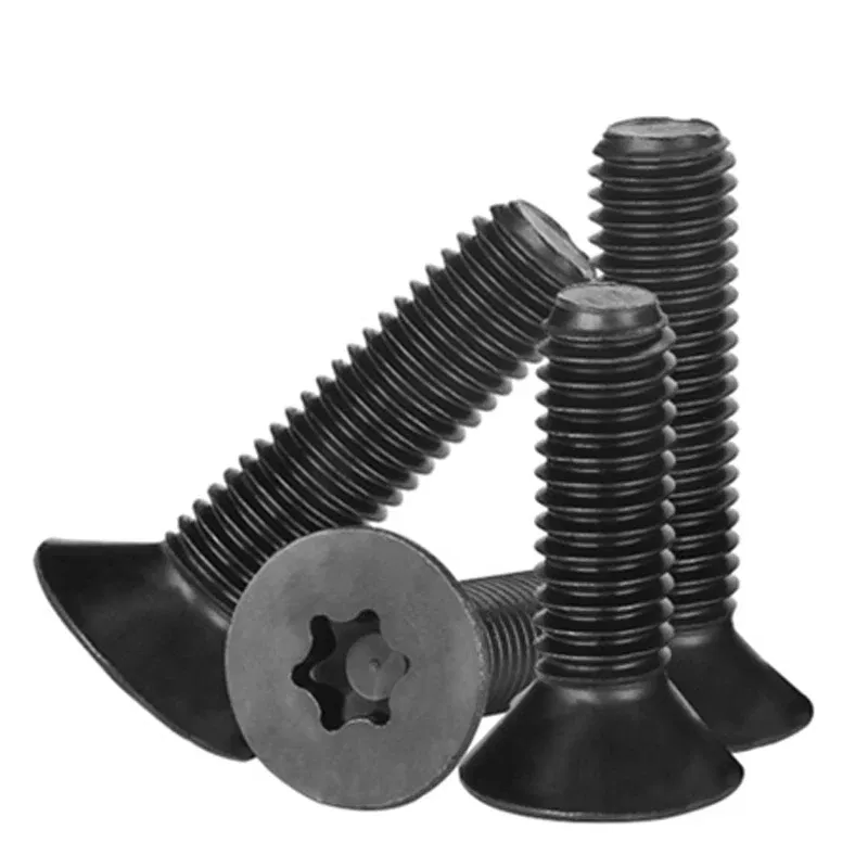 Size: M1.8, Length: 12mm - 10pcs/lot Flat Countersunk Screw Six Lobe Bolt Machine screw M2 M2.5 M3 M4 M5 M6 M8 M10 Black 304 Stainless Steel Torx Head