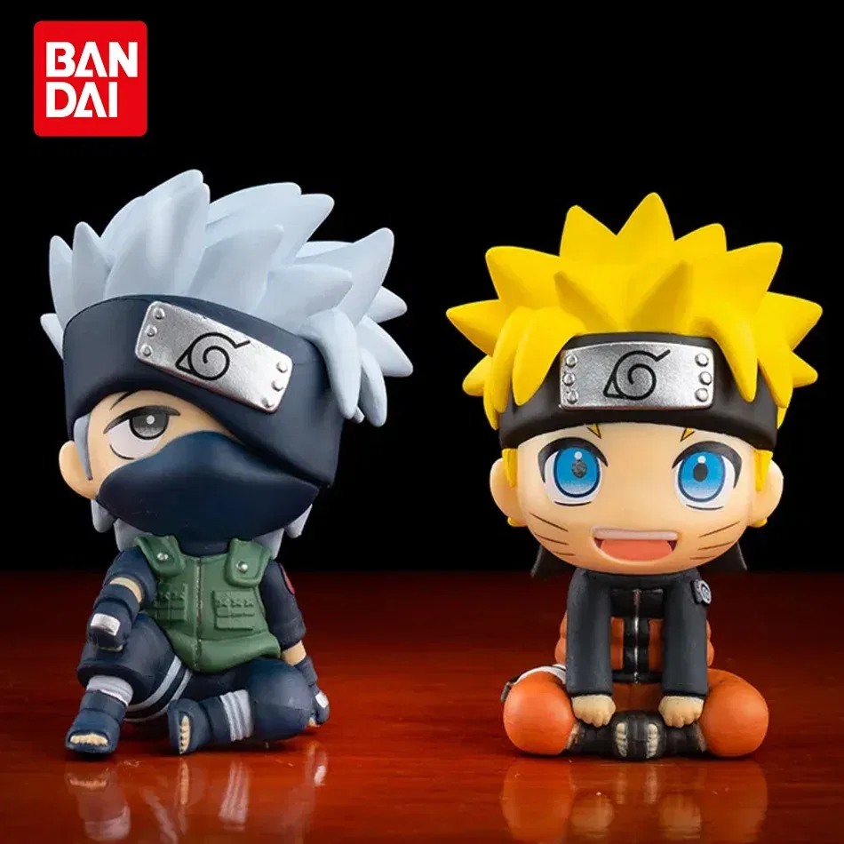 Color: GRAY - 10cm Naruto Anime Figure Uzumaki Naruto Kakashi Uchiha Sasuke Itachi Cute Toys Q Figurals Action Figurine Model