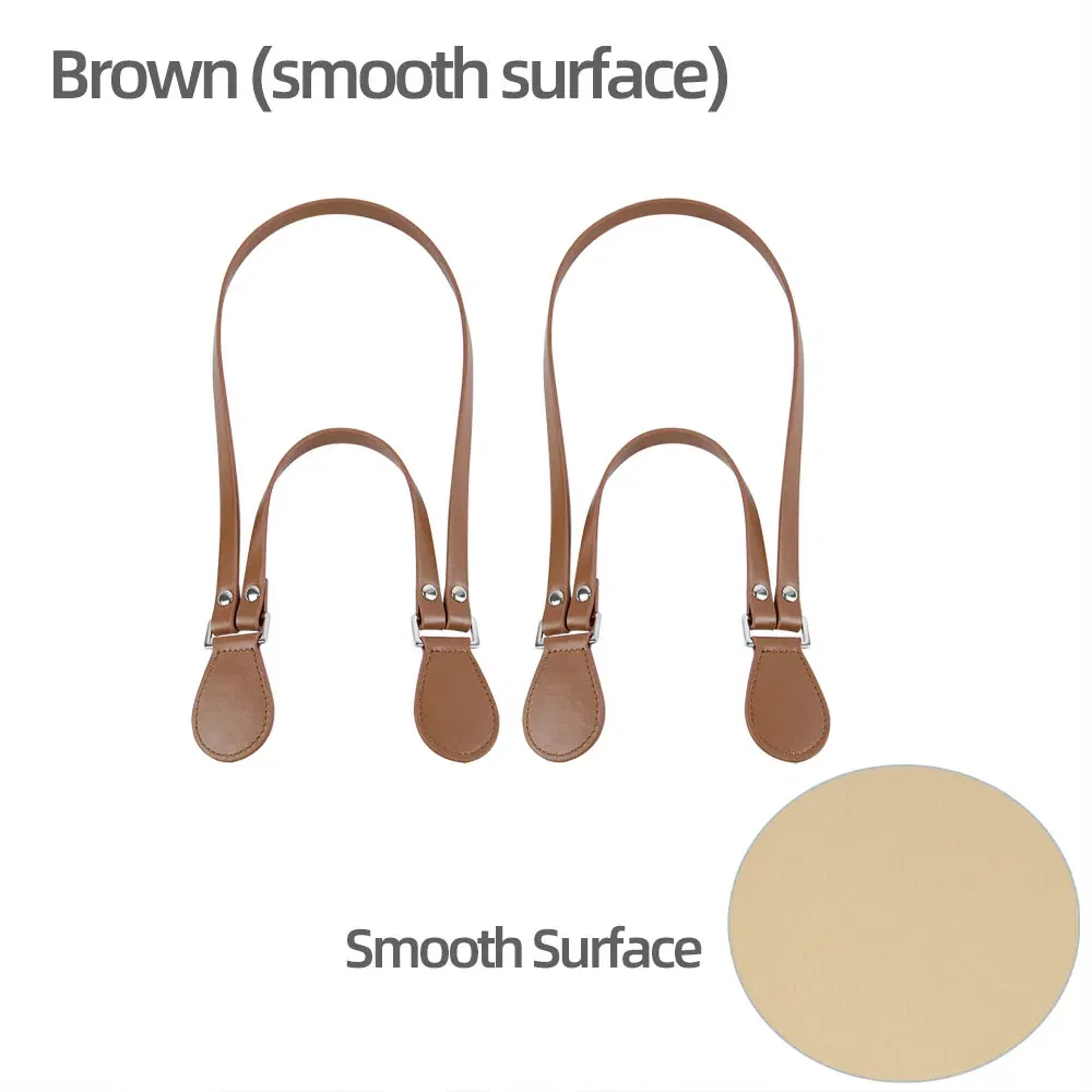 Color: Pink - New Long Short Leather Handheld Single Shoulder One-Piece Straps Handles O Bag Accessories Multifunctional Strap for Obag