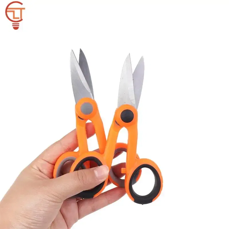 Color: WHITE - 1Pcs Fiber Optic Kevlar Cutter Scissors Kevlar Aramid Fiber Sharp Scissors Jumper Wire Pigtail Tools Electrician Tools