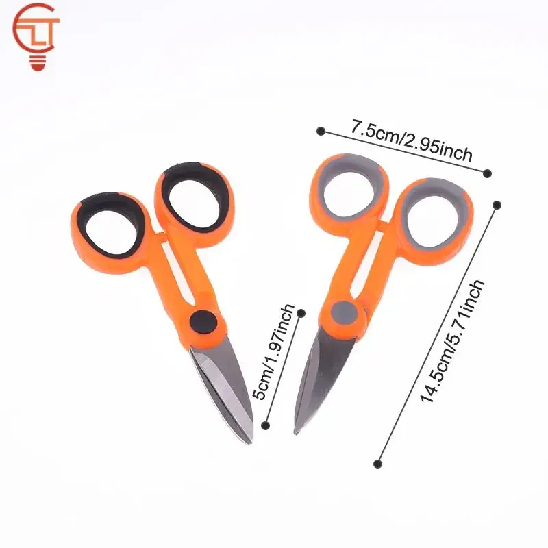 Color: WHITE - 1Pcs Fiber Optic Kevlar Cutter Scissors Kevlar Aramid Fiber Sharp Scissors Jumper Wire Pigtail Tools Electrician Tools