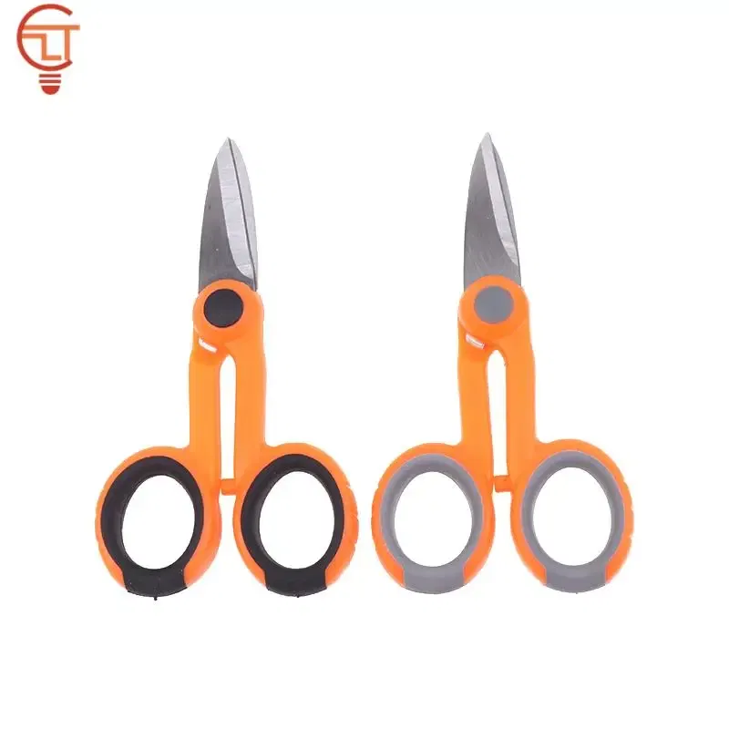 Color: WHITE - 1Pcs Fiber Optic Kevlar Cutter Scissors Kevlar Aramid Fiber Sharp Scissors Jumper Wire Pigtail Tools Electrician Tools