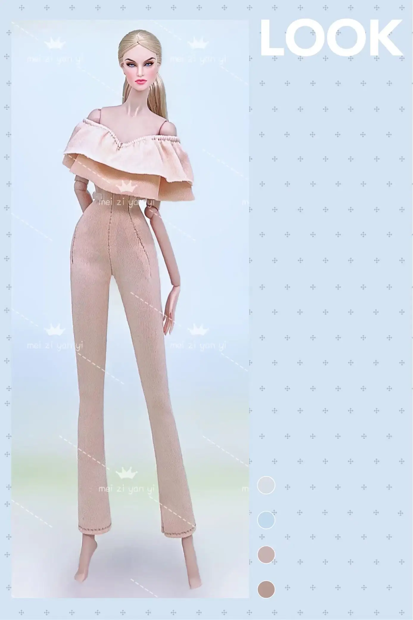 Color: PURPLE - Clothes for barbie doll accessories Dress