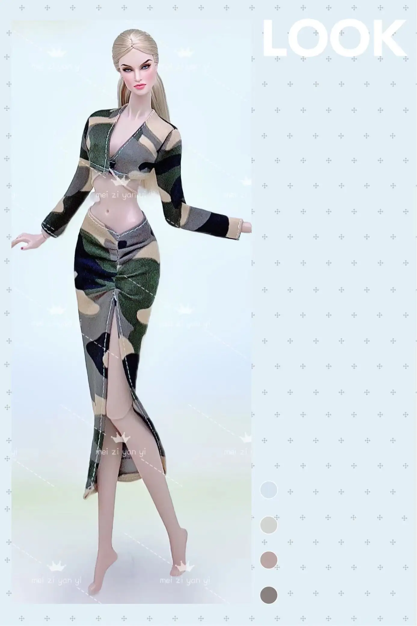 Color: PURPLE - Clothes for barbie doll accessories Dress