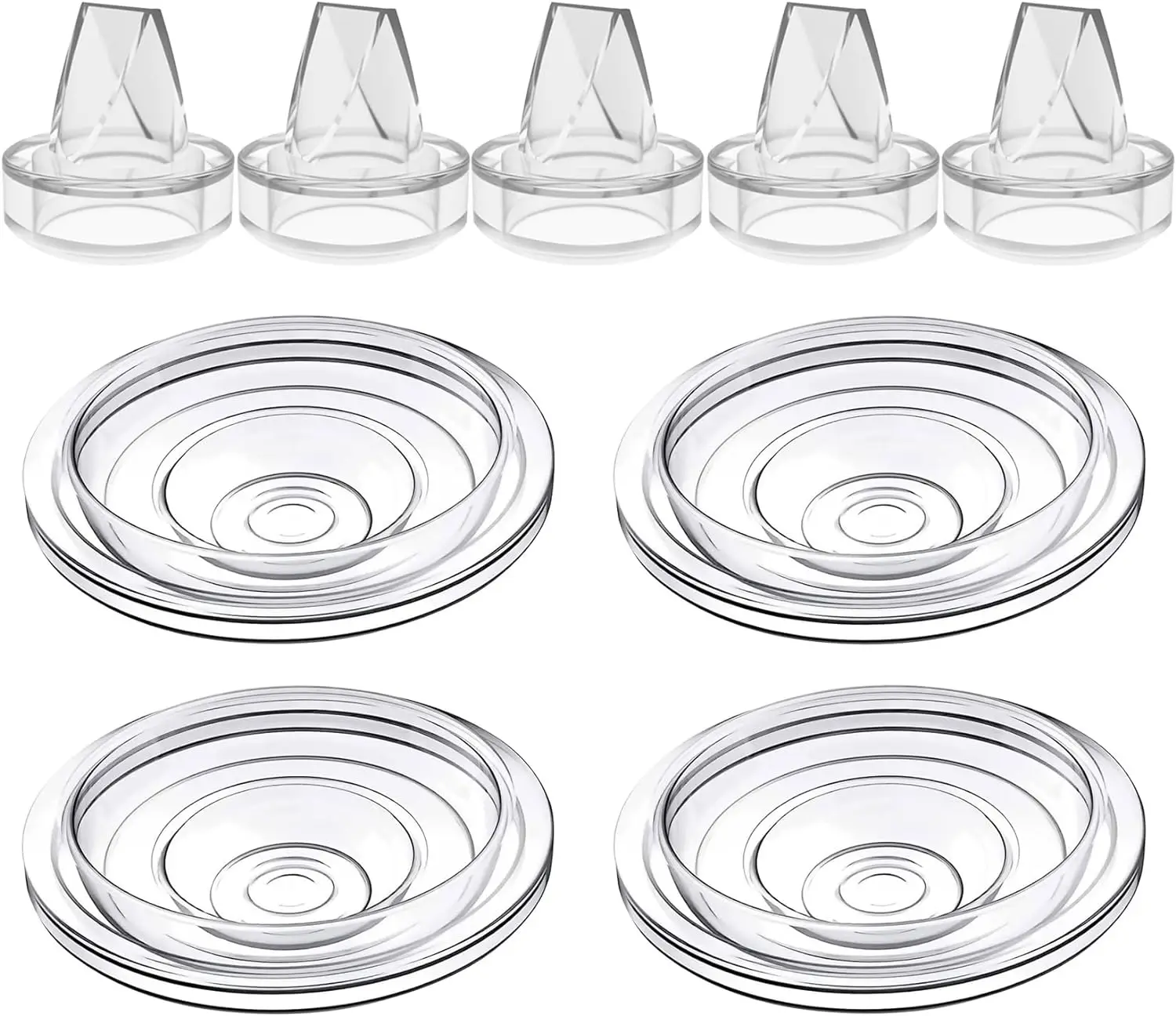 Color: green - Silicone Duckbill Valve and Silicone Diaphragm, Compatible with S12Pro/S9Pro/S12/S9 Wearable Breastpump Parts Replace