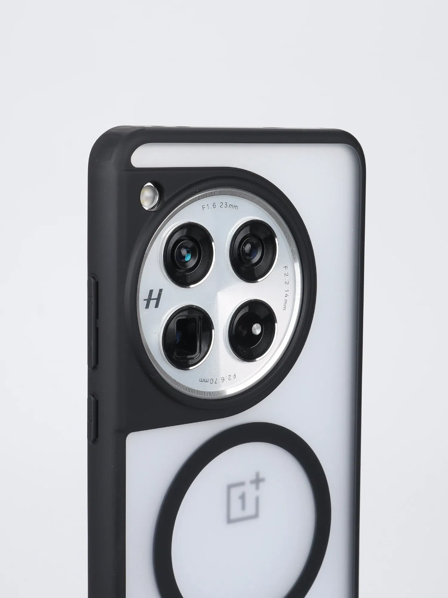 Color: black, Material: ABS - Magnetic Case For OPPO One Plus 12 One Plus 13 Shockproof Magsafe Wireless Charging Clear Phone Cover