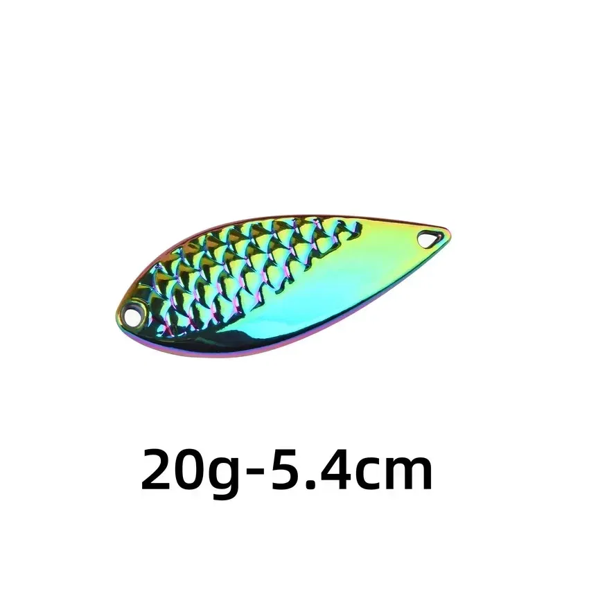 Color: Matcha color - Metal Spoon Sequin Fishing Lure 2.5g 3.5g 5g 7g 10g 15g 20g Pesca Leech Jig Wobbler Crankbaits for Fly Fishing Hard Baits Lures