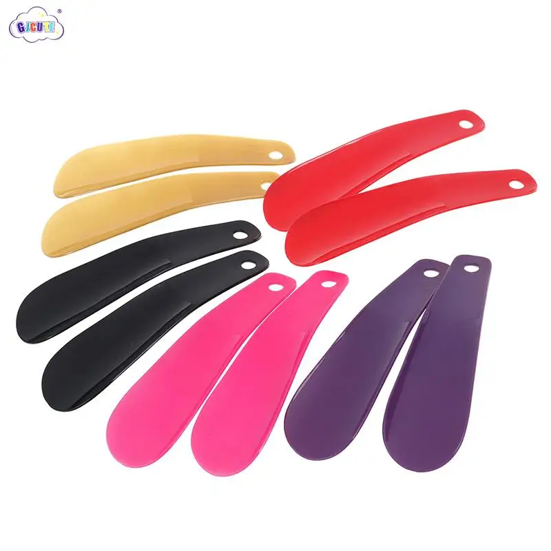 Color: Beige, Ships From: CHINA - 2Pcs/set 16cm Shoe Horns Professional Black Plastick Shoe Horn Spoon Shape Shoehorn Shoe Lifter Flexible Sturdy Slip