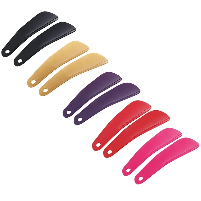 Color: Beige, Ships From: CHINA - 2Pcs/set 16cm Shoe Horns Professional Black Plastick Shoe Horn Spoon Shape Shoehorn Shoe Lifter Flexible Sturdy Slip