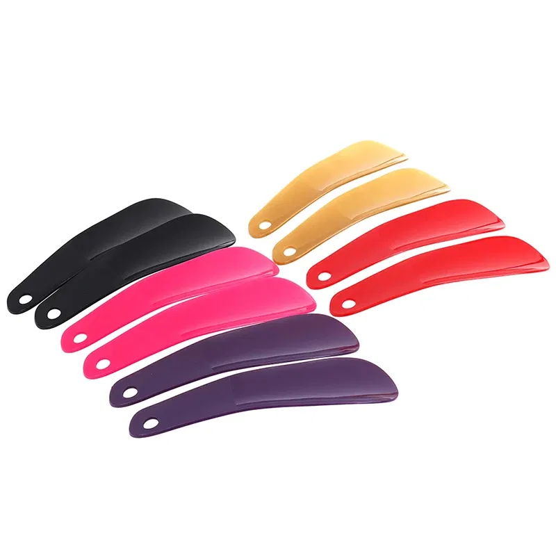 Color: Beige, Ships From: CHINA - 2Pcs/set 16cm Shoe Horns Professional Black Plastick Shoe Horn Spoon Shape Shoehorn Shoe Lifter Flexible Sturdy Slip