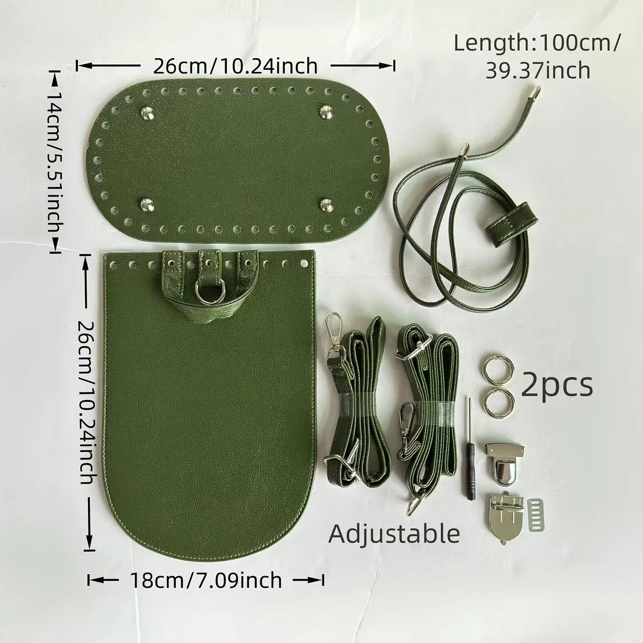 DIY Weaving PU Leathercraft Backpack Kit- lychee PU Leather Texture Handmade Knitting Bag Bottom Flap Set hand-woven Bag Materia